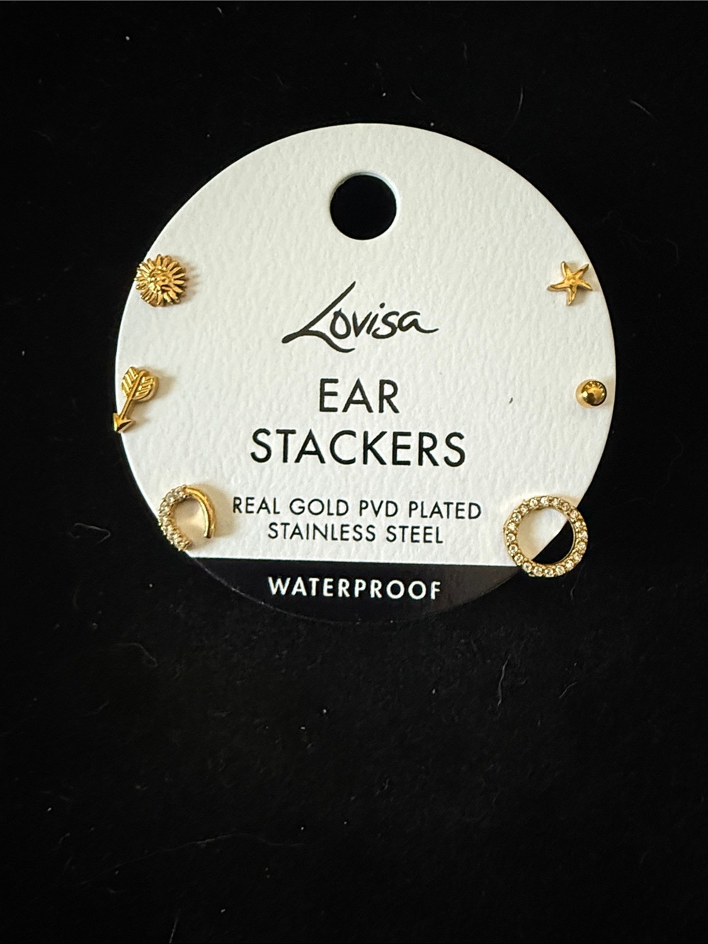 Lovisa Gold Ear Stacker Set - Mixed Gold Studs
